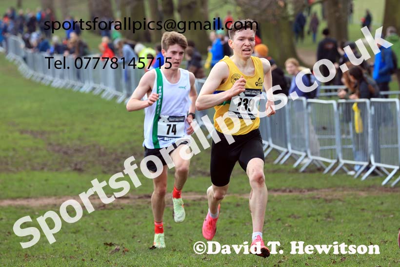 Mens Under-20s, 2024 CAU Inter Counties Cross Country Champs., Wollaton Park, Nottingham. Photo: David T. Hewitson/Sports for All Pics